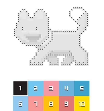 Color Pixel Art controls