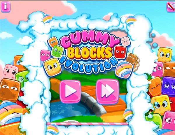 Gummy Blocks Evolutions Ladebildschirm