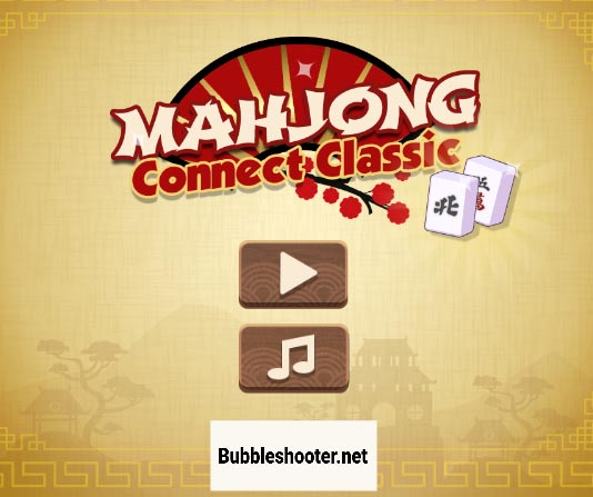 The main screen of mahjong connect
